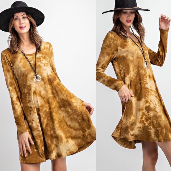 LAST NWT Boutique Dress Plus Boho tie dye 1X 2X - Picture 2 of 6